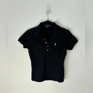 Ralph Lauren embroidery black  polo
